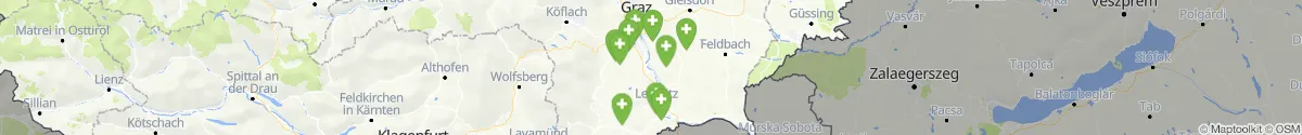 Kartenansicht für Apotheken-Notdienste in der Nähe von Wildon (Leibnitz, Steiermark)